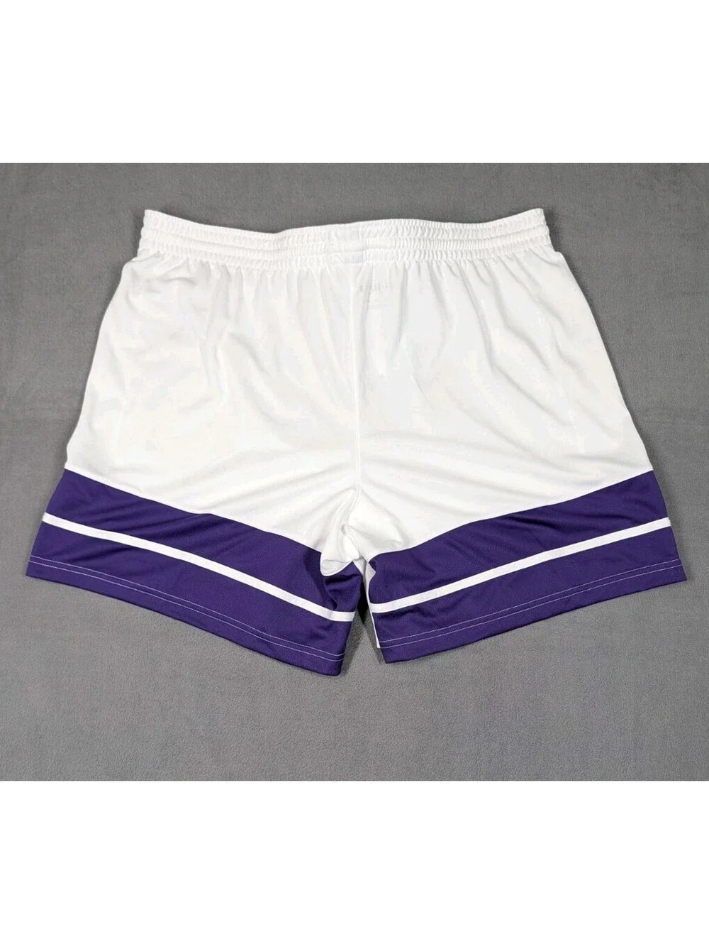 Jordan Mens 4XL White Purple Dri Fit Overtime Basketball Athletic Shorts NWT New